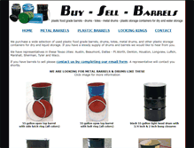 Tablet Screenshot of buysellbarrels.com